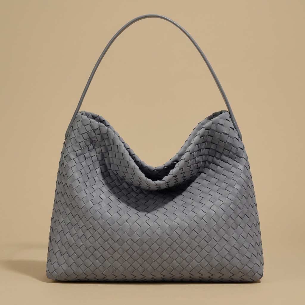 Hobo Bag Woven Suede Texture