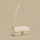 Shoulder Bag with Oblong Clasp