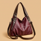 Shoulder Bag with Contrast Stitching