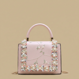 Crossbody Bag with Floral Lace