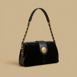 Crossbody Bag with Medallion Clasp