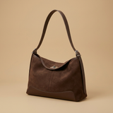 Shoulder Bag with Contrast Base Panel