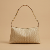 Shoulder Bag with Woven Texture