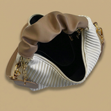 Crossbody Bag with Pleated Handle
