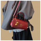 Shoulder Bag with Sculptural Clasp