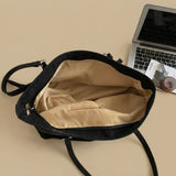 Tote Bag with Pleated Front