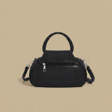 Shoulder Bag with Sculptural Pleats