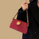 Crossbody Bag with Medallion Clasp