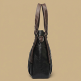 Shoulder Bag with Contrast Stitching