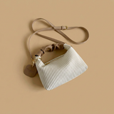 Crossbody Bag with Pleated Handle