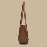Tote Bag with Bar Clasp