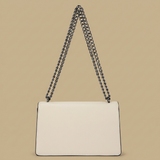 Crossbody Bag with Snake-Embossed Flap
