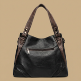 Shoulder Bag with Contrast Stitching