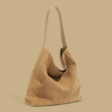 Hobo Bag with Suede Finish
