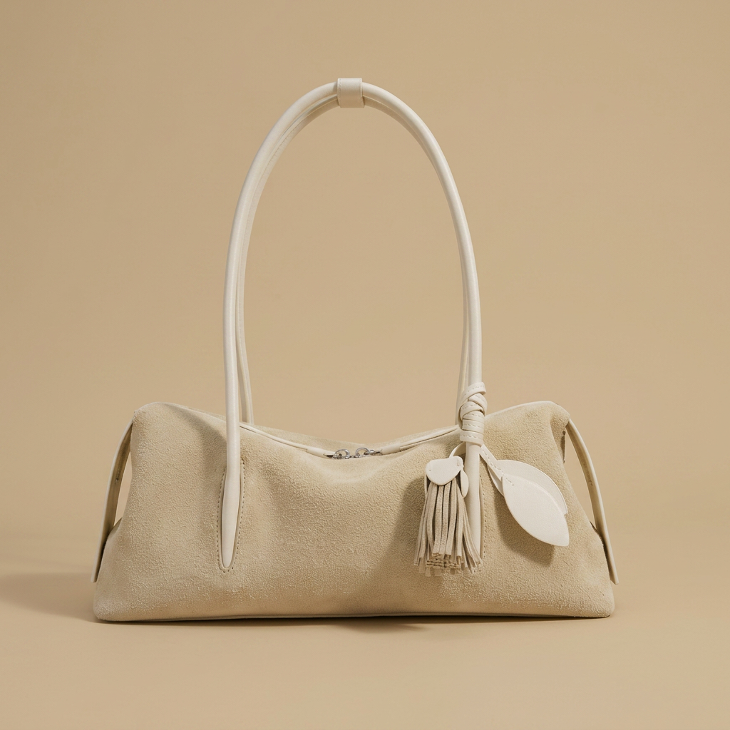 Shoulder Bag with Tassel Accent