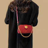 Crossbody Bag with Medallion Clasp