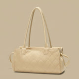 Shoulder Bag with Quilted Stitching