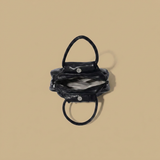 Shoulder Bag with Sculptural Pleats