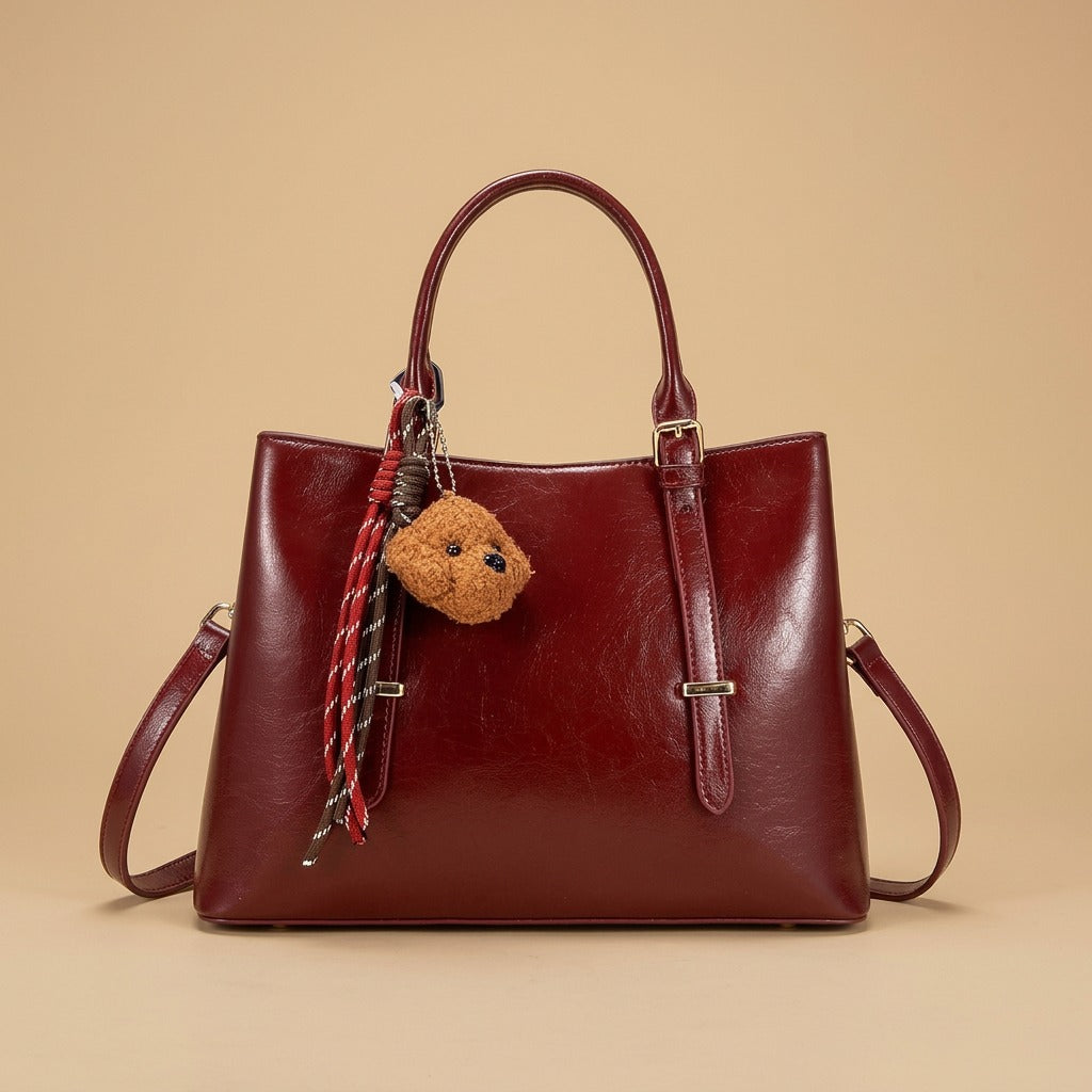 Shoulder Bag with Hanging Charm