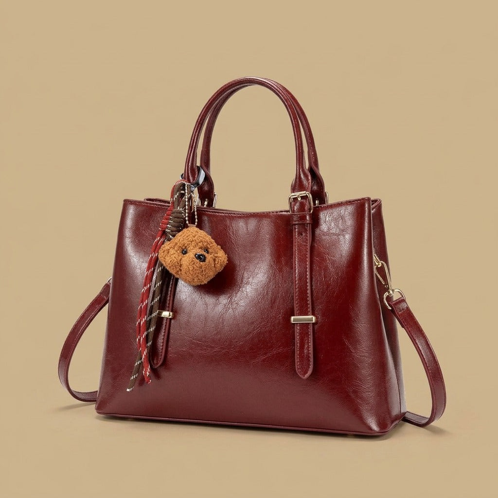 Shoulder Bag with Hanging Charm