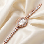 Light luxury diamond female quartz watch