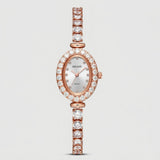 Light luxury diamond female quartz watch
