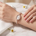 Light luxury diamond female quartz watch