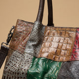 Tote Bag with Patchwork Panels