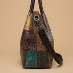 Tote Bag with Patchwork Panels