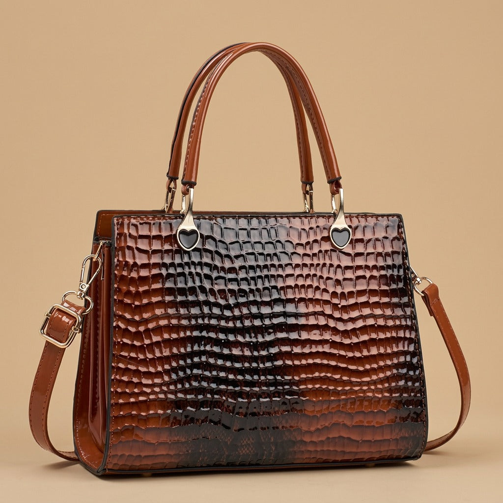 Tote Bag with Heart Hardware