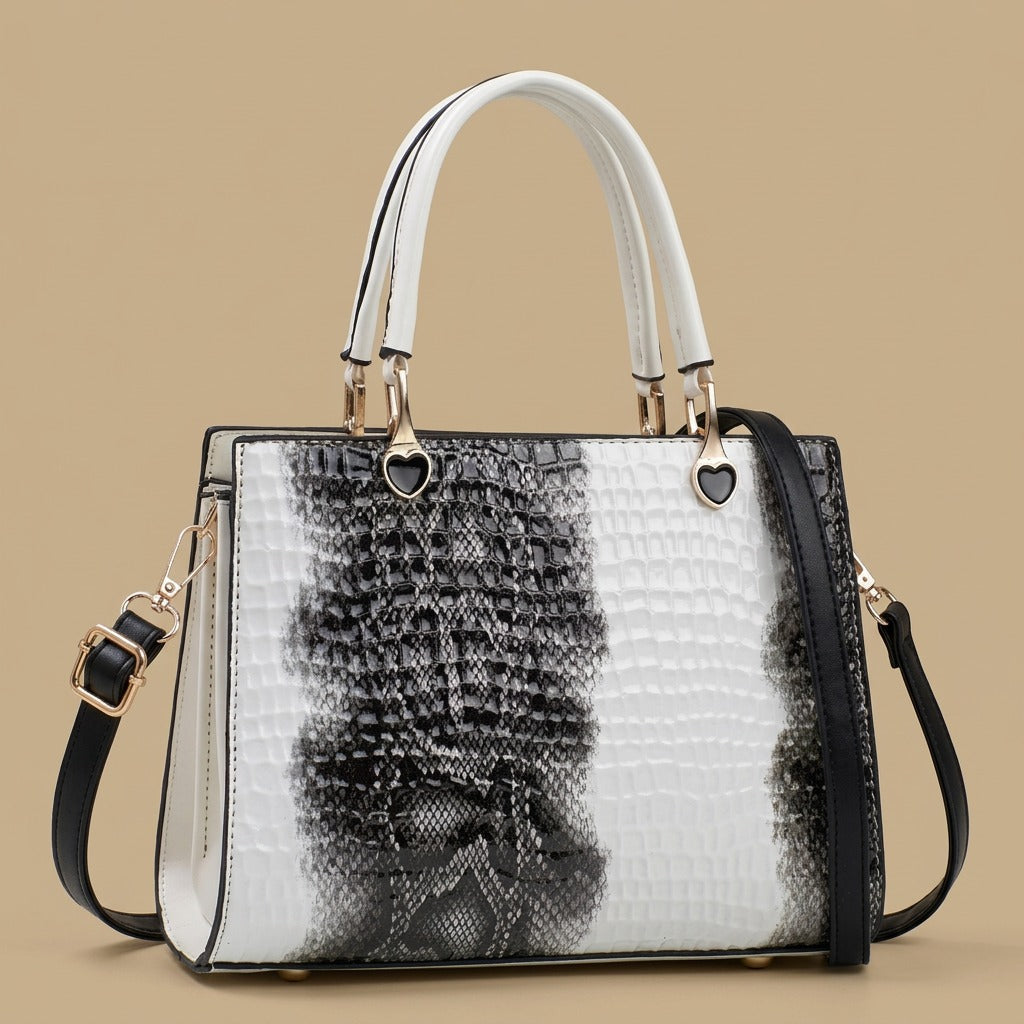 Tote Bag with Heart Hardware