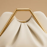 Shoulder Bag with Geometric Handle
