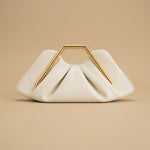 Shoulder Bag with Geometric Handle