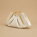 Shoulder Bag with Geometric Handle