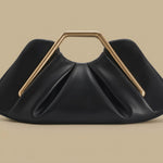 Shoulder Bag with Geometric Handle
