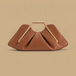 Shoulder Bag with Geometric Handle