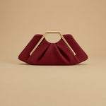 Shoulder Bag with Geometric Handle