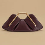 Shoulder Bag with Geometric Handle