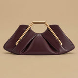 Shoulder Bag with Geometric Handle