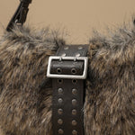 Shoulder Bag with Studded Strap