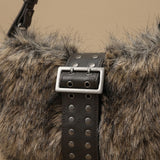 Shoulder Bag with Studded Strap