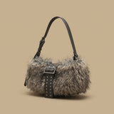 Shoulder Bag with Studded Strap