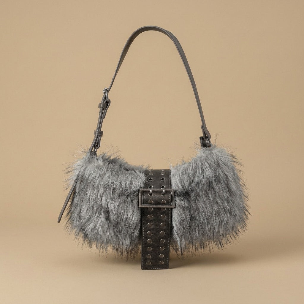 Shoulder Bag with Studded Strap