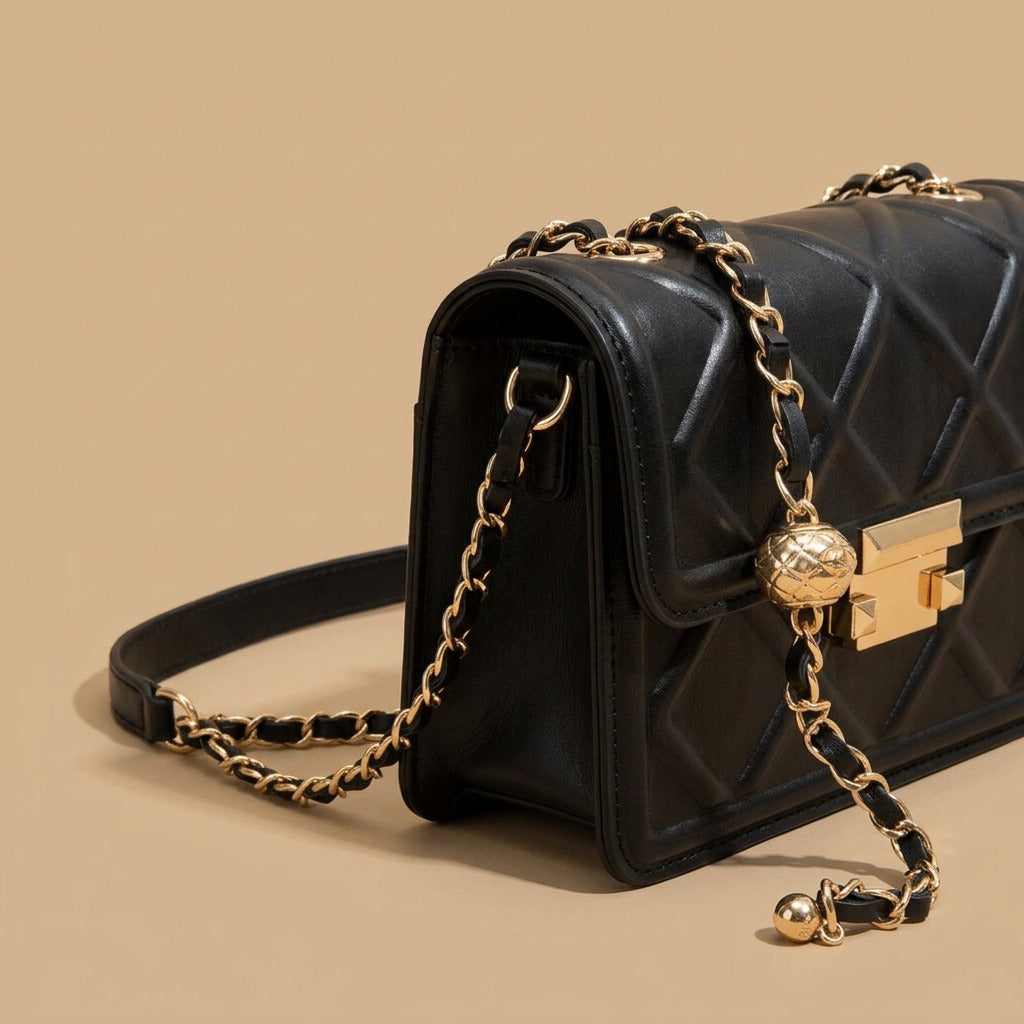 Crossbody Bag with Diamond Quilting