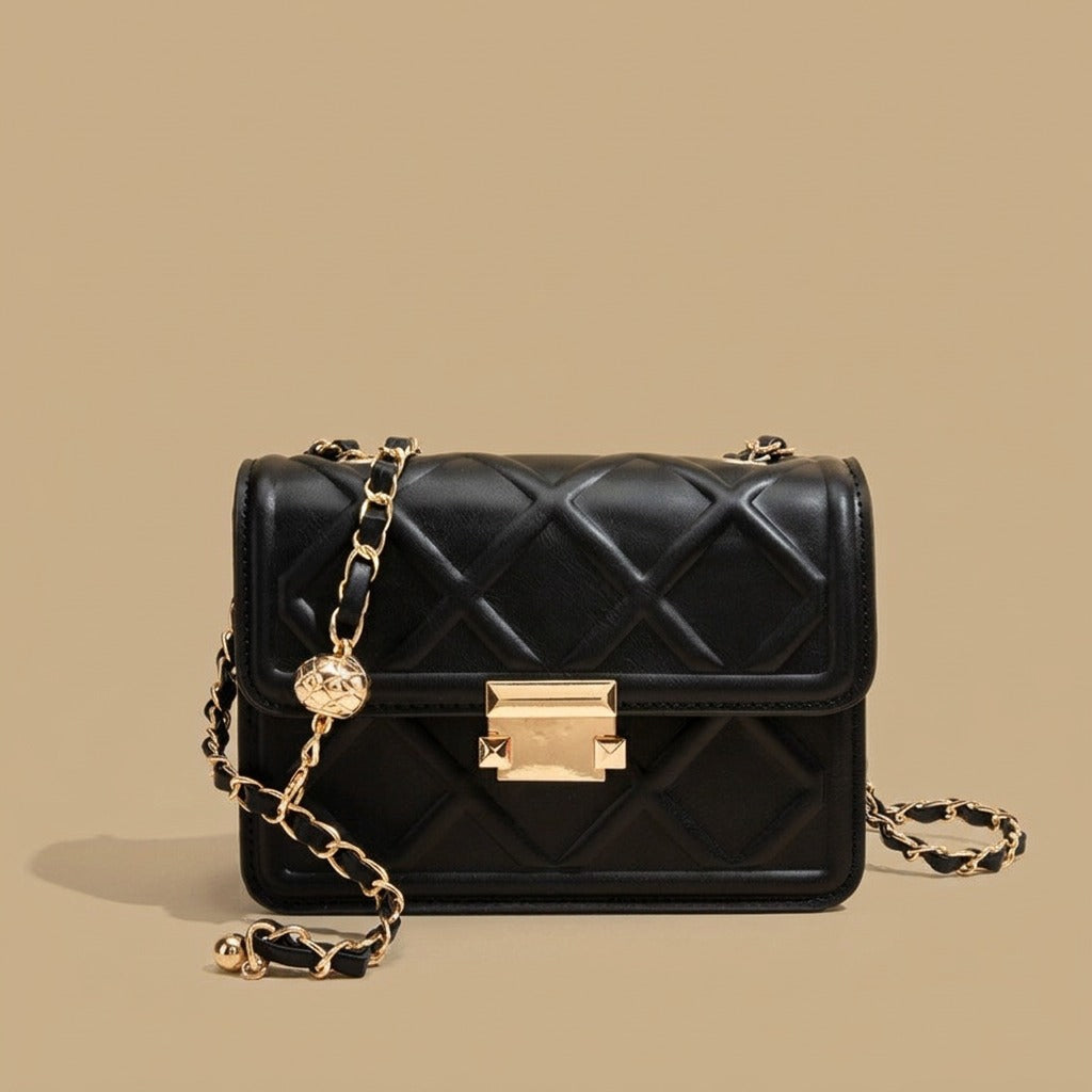 Crossbody Bag with Diamond Quilting