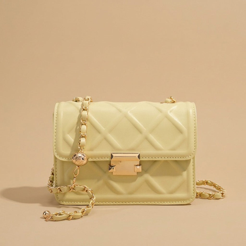 Crossbody Bag with Diamond Quilting