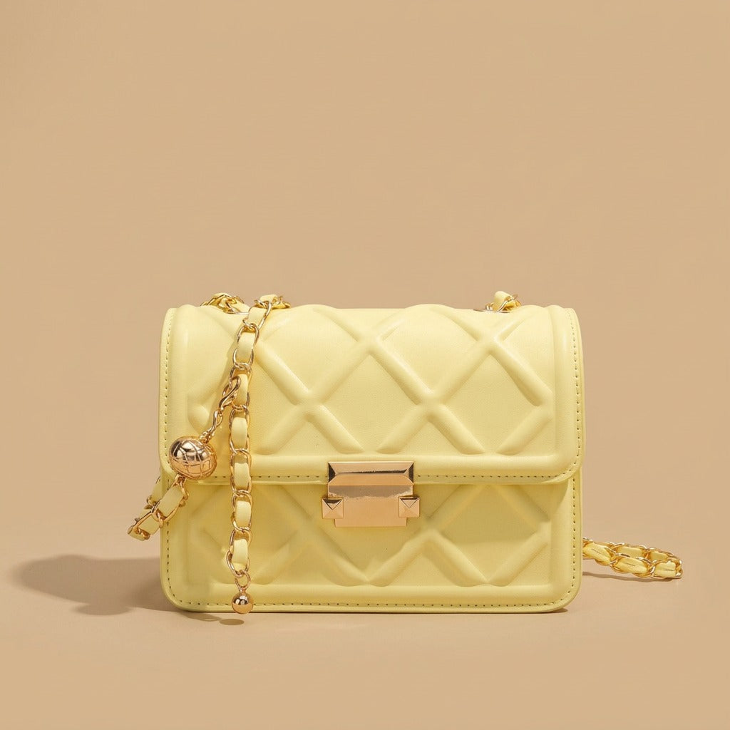 Crossbody Bag with Diamond Quilting