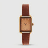 Julius Rectangular Simple Art Retro Wild Belt Quartz Watch Waterproof Ladies Watch