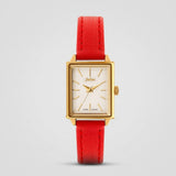 Julius Rectangular Simple Art Retro Wild Belt Quartz Watch Waterproof Ladies Watch