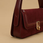 Crossbody Bag with Gold Clasp